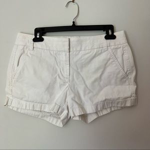 J. Crew White Chino Shorts